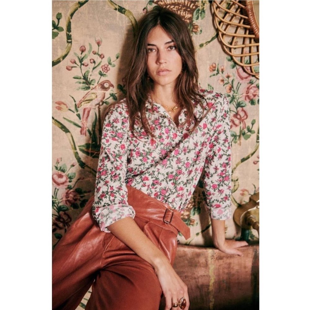 Sezane Pierro Shirt Liberty Rose Print